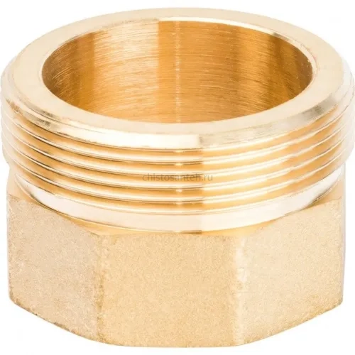 Разъемное соединение 1 1/2" американка ВН, уплотнение под гайкой по плоскости Stout