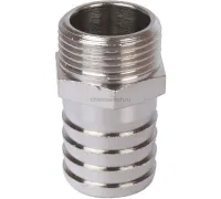Штуцер НР 1/2"x18, никелированный Stout