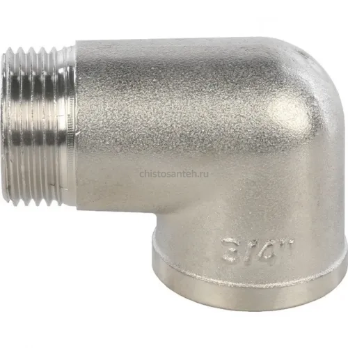 Угольник НВ 3/4" никелированный Stout