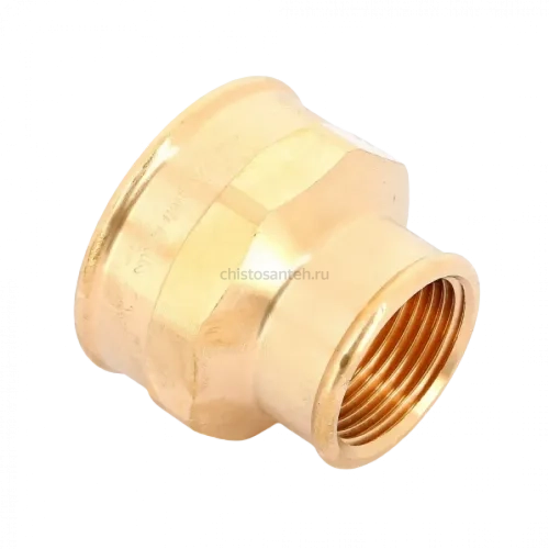 Муфта переxодная ВВ 1 1/2"x1", бронза Viega