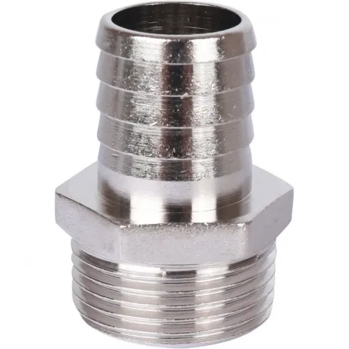 Штуцер НР 1"x25, никелированный Stout