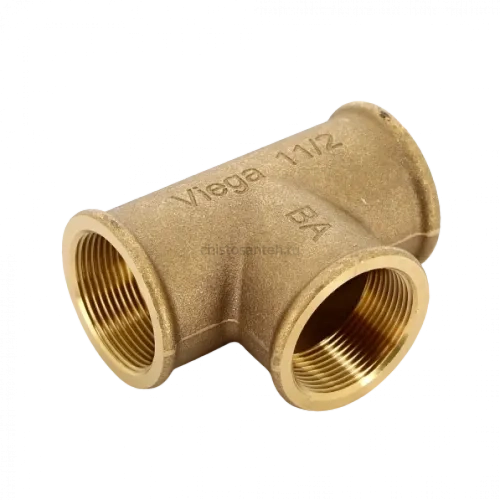 Тройник ВР 1 1/2", бронза Viega
