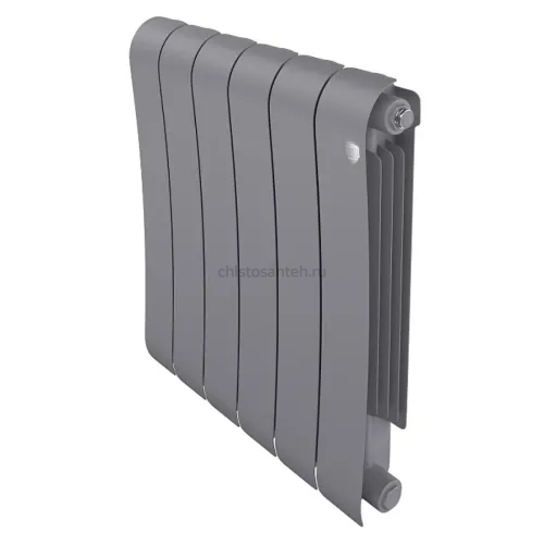 Радиатор биметаллический Royal Thermo Infinity 500 Silver Satin - 6 секционный (НС-1630002 РОЯЛ ТЕРМО)