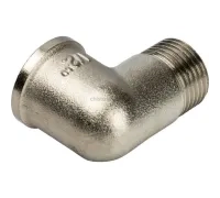 Угольник НВ 1/2" никелированный Stout