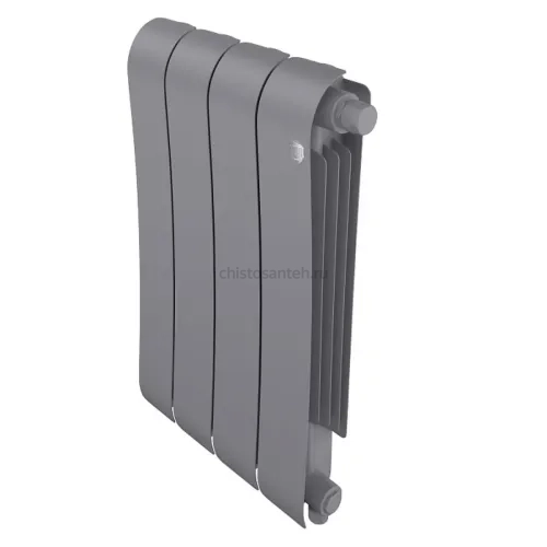 Радиатор биметаллический Royal Thermo Infinity 500 Silver Satin VR - 4 секционный (НС-1658387 РОЯЛ ТЕРМО)