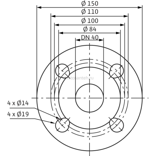 Циркуляционный насос Wilo Stratos 40/1-8 PN6/10 2090454