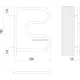 Электро 25 F-обр 600х600 поворотный Полотенцесушитель TERMINUS
