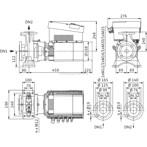 Циркуляционный насос Wilo Stratos GIGA B 32/1-13/0,8-R1 2189134,2161518